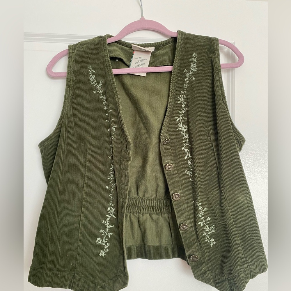 Vintage northern reflections corduroy vest
